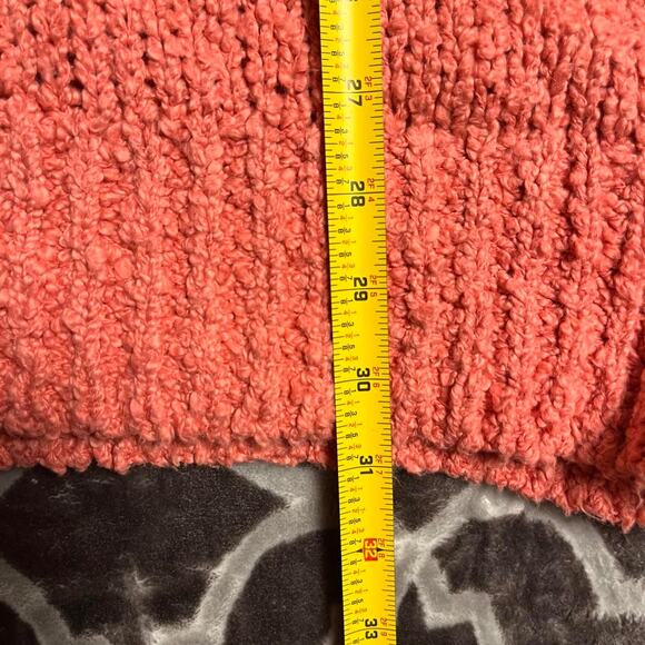 Anthropologie Need-It Sweater Women's Large Pink Oversized Chunky Knit Slouchy - Picture 7 of 8